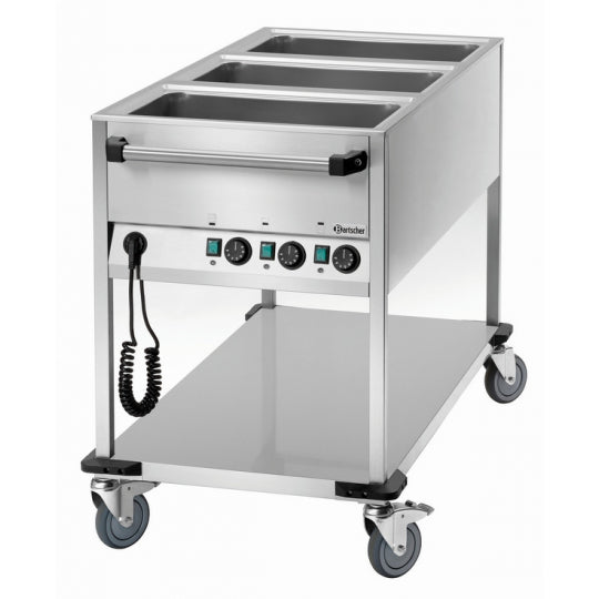 Chariot bain-marie WB3110 - Température Réglable 30°C-90°C - Bartscher