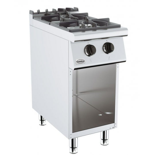 Cuisinière à Gaz 2 Brûleurs - Profondeur 700 mm, Largeur 400 mm - Combisteel