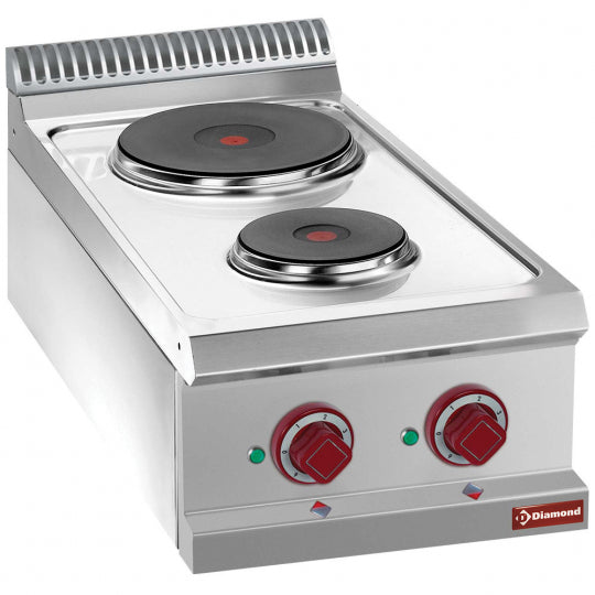 Cuisinière électrique 2 plaques rondes -TOP- - Diamond E7/2P4T