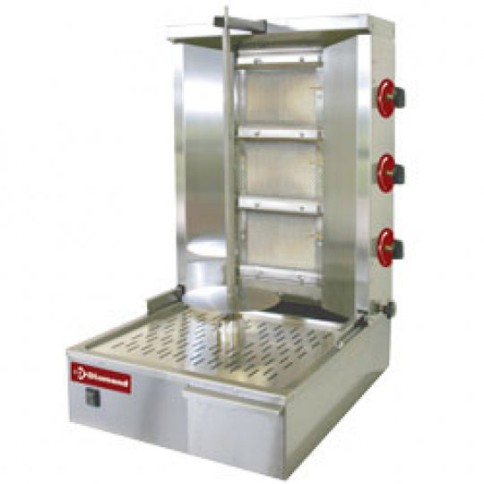 Gyros grill gaz 35 kg - Haute Capacité et Efficience - Diamond