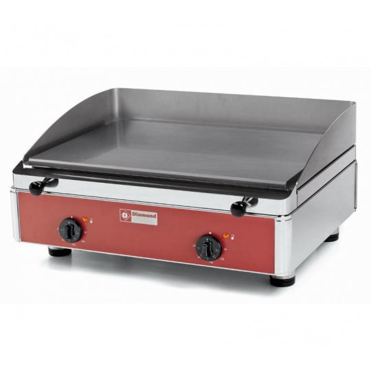 Plaque de cuisson lisse, électrique - PLANCHA/2EL-N - Diamond