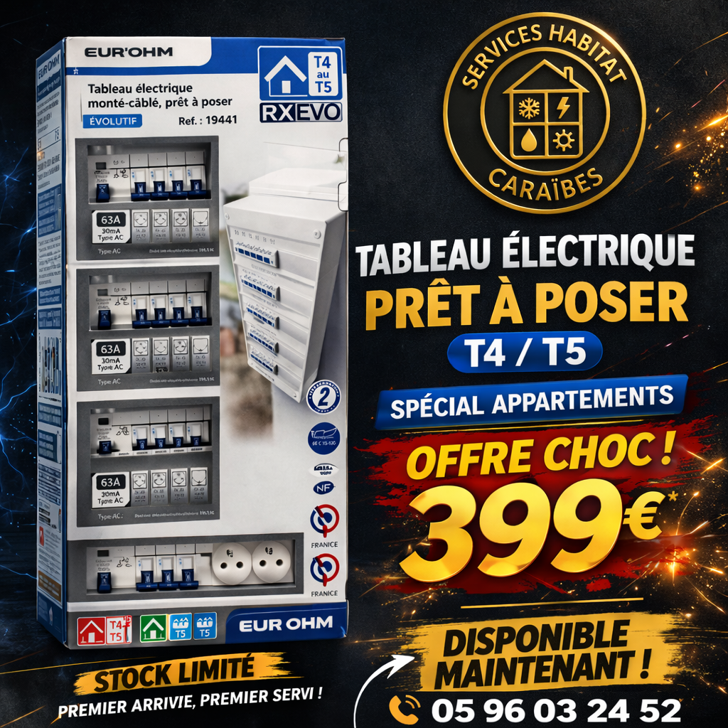 EUR'OHM 19441 coffret RX 13m 4 rangées monté-cablé evolutif T4/T5