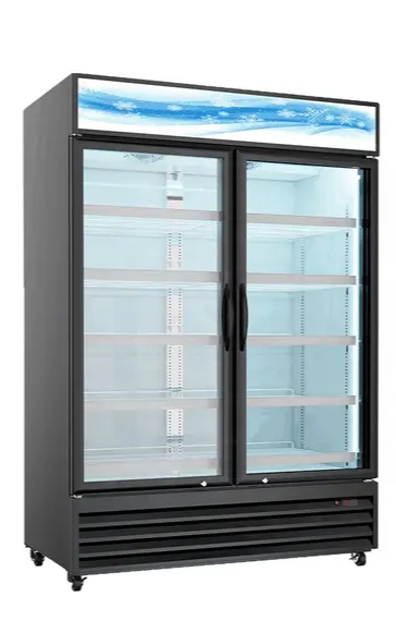 Armoire vitrine positive double porte