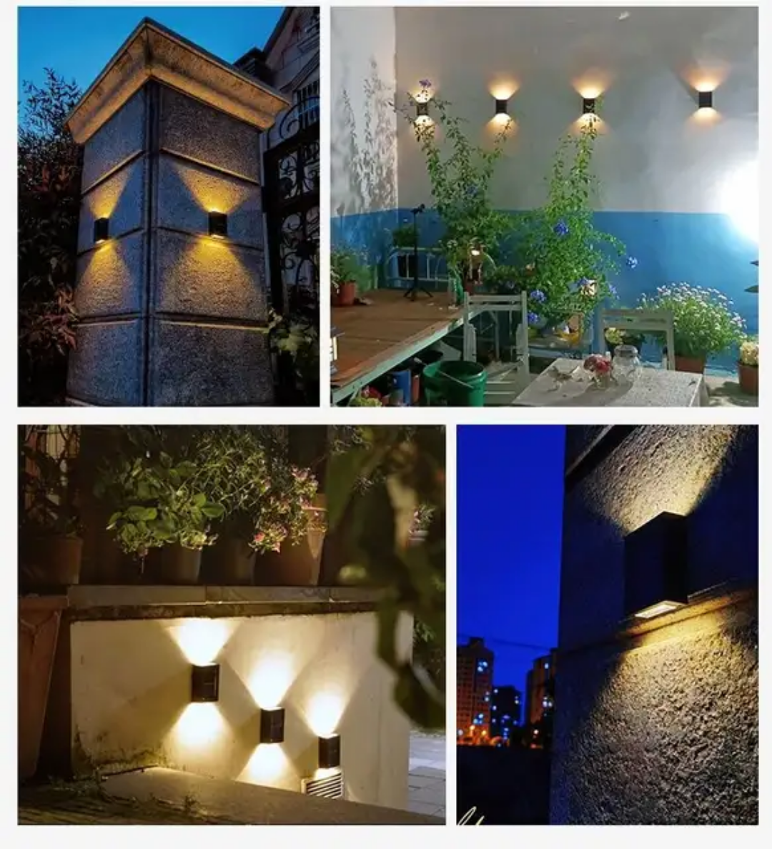 Eclairage solaire mural