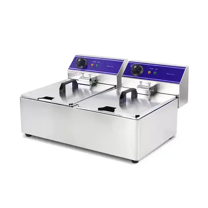 Friteuse électrique double réservoir 15L