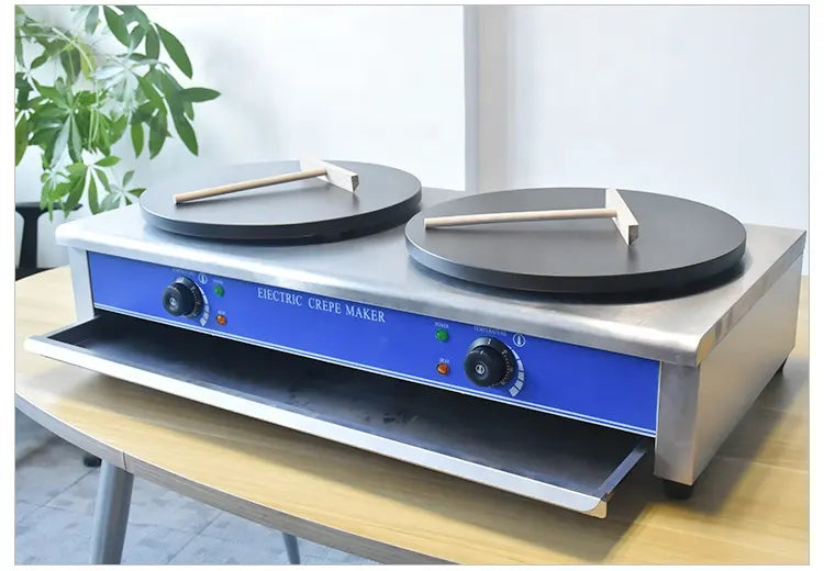 Crêpière électrique commerciale Double assiette 40cm