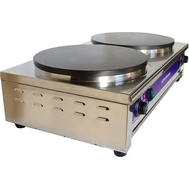 Crêpière électrique commerciale Double assiette 40cm