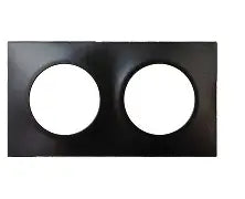 EUR'OHM SQUARE Plaque de finition double anthracite