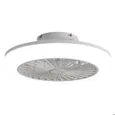 Ventilateur de Plafond Fermé avec Lumière 46cm LED 60W - Télécommande - Moteur DC Silencieux - Blanc