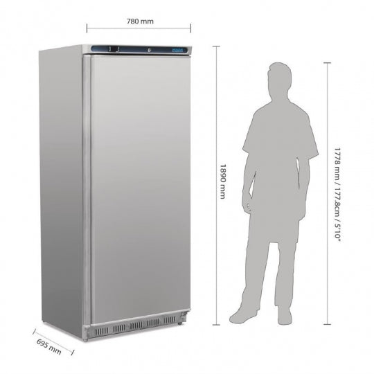 Armoire réfrigérée négative inox 600L - Capacité et performance optimales