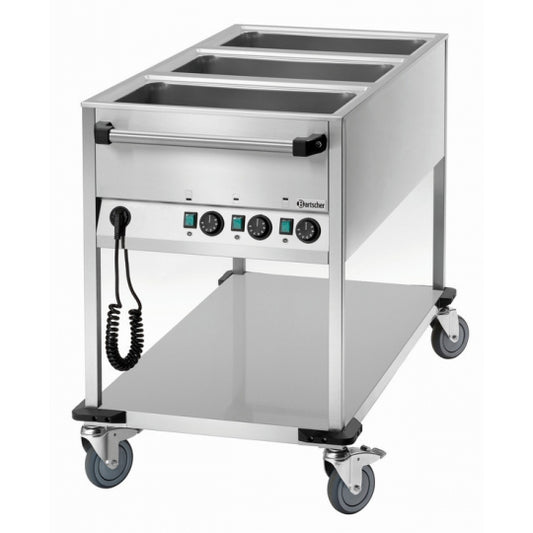 Chariot bain-marie WB3110 - Température Réglable 30°C-90°C  - Bartscher