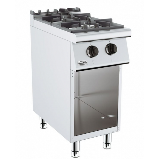 Cuisinière à Gaz 2 Brûleurs - Profondeur 700 mm, Largeur 400 mm - Combisteel