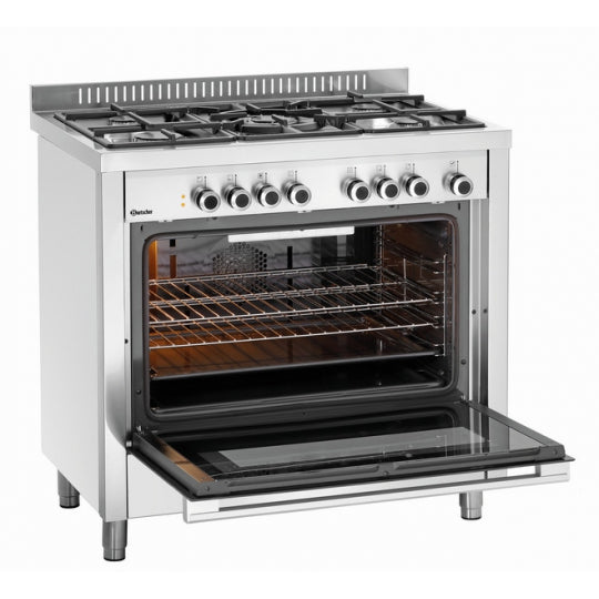 Cuisinière à gaz 5 feux - Multifonction - BGH 600-520 - Bartscher -
