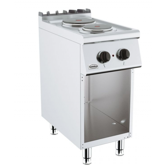 Cuisinière électrique 2 plaques - 45 kg, 700 mm de profondeur - Combisteel
