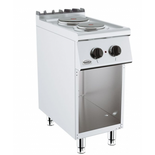 Cuisinière électrique 2 plaques - 45 kg, 700 mm de profondeur - Combisteel