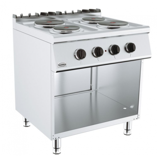 Cuisinière Électrique 4 Plaques 800 x 700 x 900mm - 130kg - Combisteel