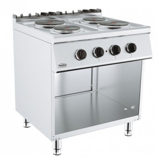 Cuisinière Électrique 4 Plaques 800 x 700 x 900mm - 130kg - Combisteel
