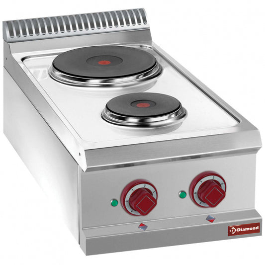 Cuisinière électrique 2 plaques rondes -TOP- - Diamond E7/2P4T