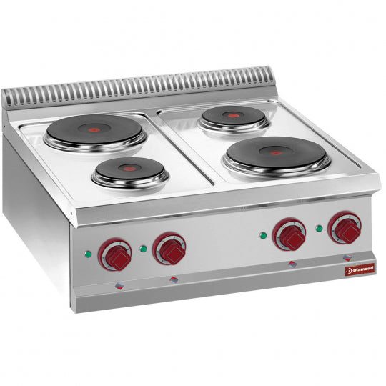 Cuisinière électrique 4 plaques rondes - Haute Performance - E7/4P7T - Diamond