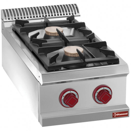 Cuisinière gaz 2 feux vifs -Top Performance- Réf. G7/2B4T - Diamond