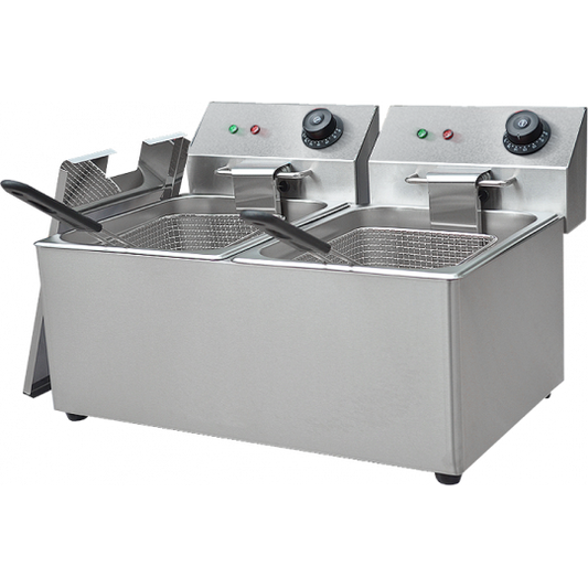 Friteuse Electrique Professionnelle 2 Paniers 8L