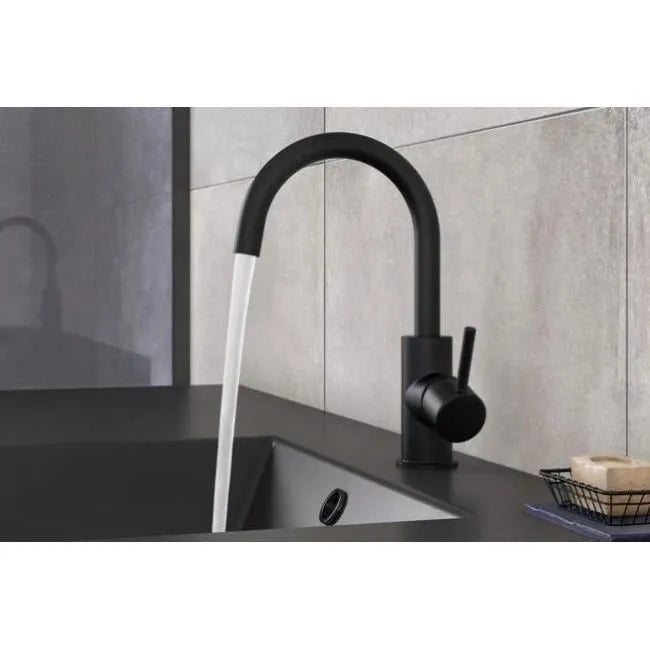 Mitigeur de lavabo noir mat