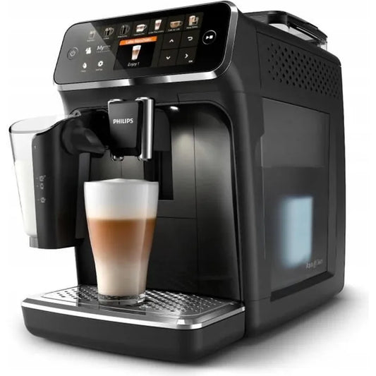 Philips Machine à expresso automatique série 5400, système de lait LatteGo, écran tactile, noir