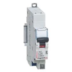 Disjoncteur Legrand 20A unipolaire + neutre DNX3 courbe C - 4,5/6kA - À vis - 1 module