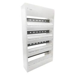 Coffret électrique 4 rangées de 18 modules - Hager Gamma 625x355x103mm - Bornier automatique