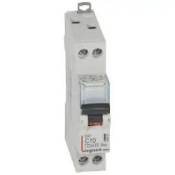 Disjoncteur Legrand 10A unipolaire + neutre DNX3 courbe C - 4,5/6kA - AUTO+VIS - 1 module