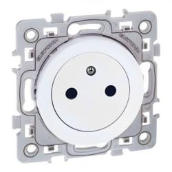 EUR'OHM SQUARE Prise de courant 2P+T affleurante blanc