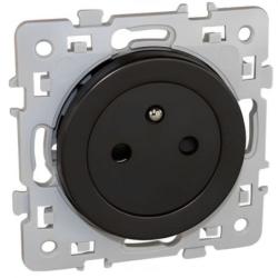 EUR'OHM SQUARE Prise de courant 2P+T affleurante anthracite