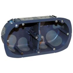 Euro'Ohm XL ULTRA Boite d'encastrement étanche à l'air 2 postes D67 P40 entraxe 71mm multimatériaux