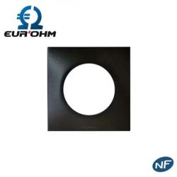 EUR'OHM SQUARE Plaque de finition simple anthracite