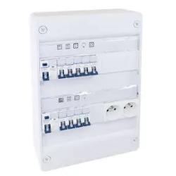 EUR'OHM 19421 coffret RX 13m 2 rangées monté-cablé evolutif pour T1/T2